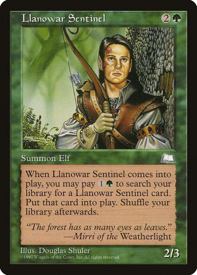 Llanowar Sentinel [Weatherlight] | Black Swamp Games