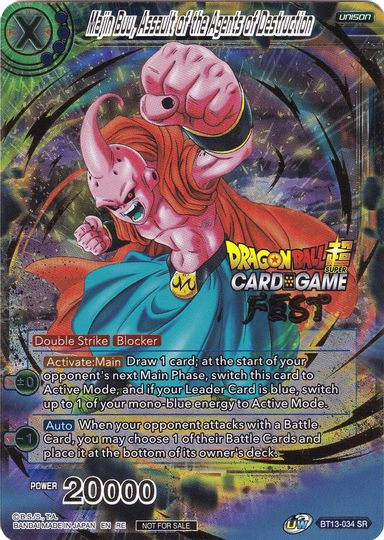 Majin Buu, Assault of the Agents of Destruction (Card Game Fest 2022) (BT13-034) [Tournament Promotion Cards] | Black Swamp Games