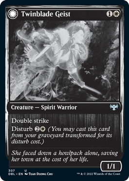 Twinblade Geist // Twinblade Invocation [Innistrad: Double Feature] | Black Swamp Games