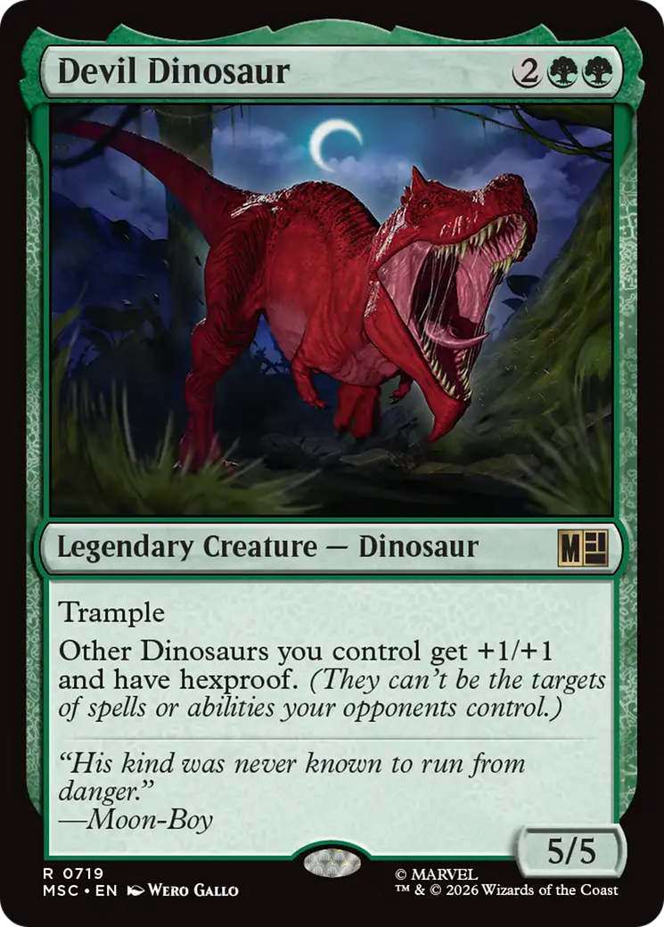 Devil Dinosaur [Marvel Super Heroes Commander] | Black Swamp Games