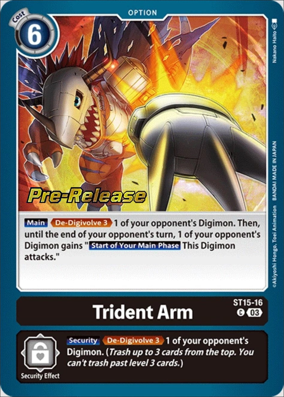 Trident Arm [ST15-16] [Starter Deck: Dragon of Courage Pre-Release Cards] | Black Swamp Games
