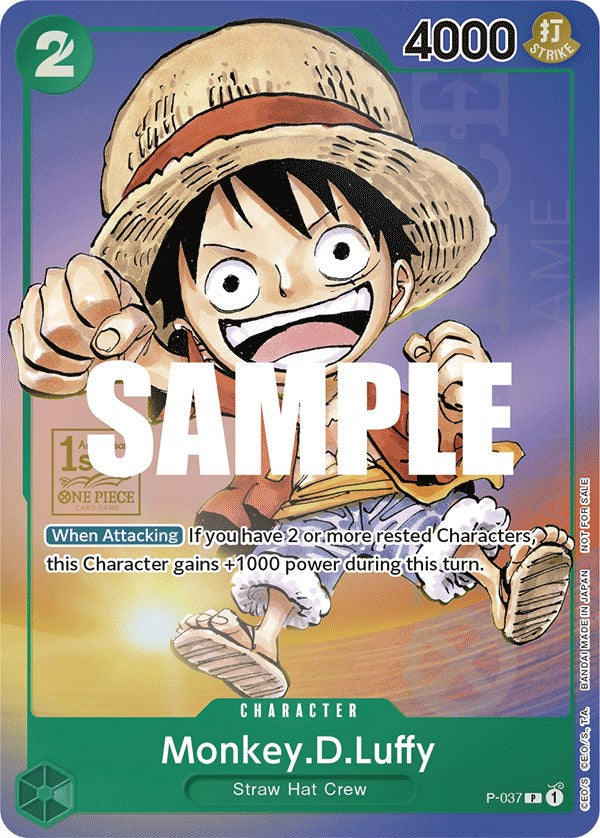 Monkey.D.Luffy (1st Anniversary Tournament) [One Piece Promotion Cards] | Black Swamp Games