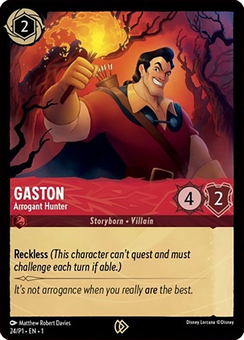 Gaston - Arrogant Hunter (24) [Promo Cards] | Black Swamp Games