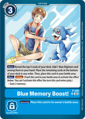 Blue Memory Boost! [P-036] (NYCC 2023 Demo Deck) [Promotional Cards] | Black Swamp Games