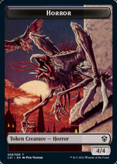 Zombie // Horror Double-Sided Token [Commander 2021 Tokens] | Black Swamp Games