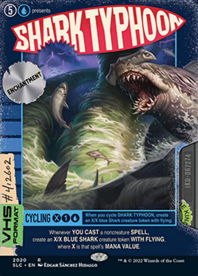 Shark Typhoon (Borderless Alternate Art) [Secret Lair Countdown Kit] | Black Swamp Games