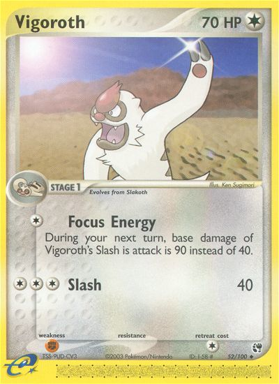 Vigoroth (52/100) [EX: Sandstorm] | Black Swamp Games