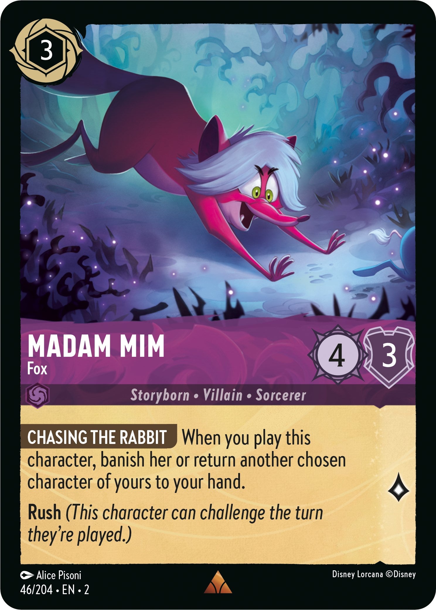 Madam Mim - Fox (46/204) [Rise of the Floodborn] | Black Swamp Games