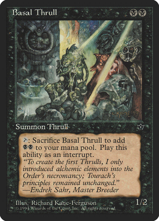 Basal Thrull (Richard Kane Ferguson) [Fallen Empires] | Black Swamp Games
