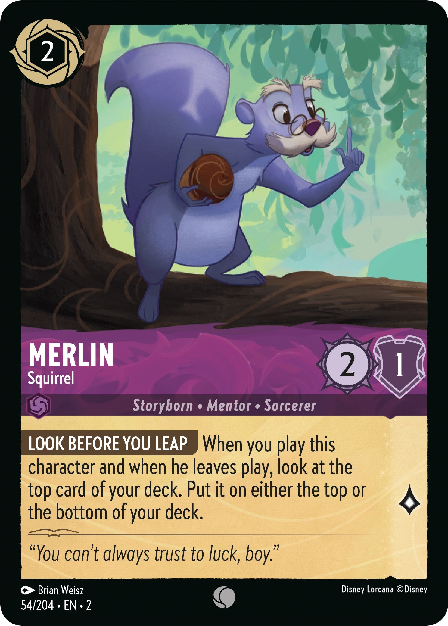 Merlin - Squirrel (54/204) [Rise of the Floodborn] | Black Swamp Games