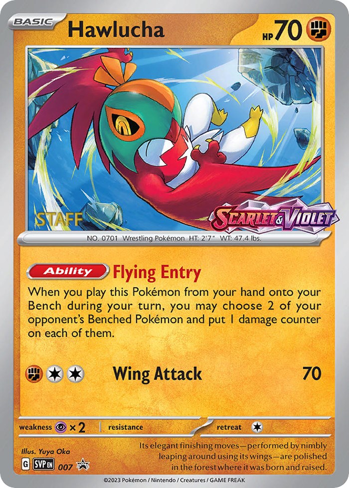 Hawlucha (007) [Staff] [Scarlet & Violet 151] | Black Swamp Games