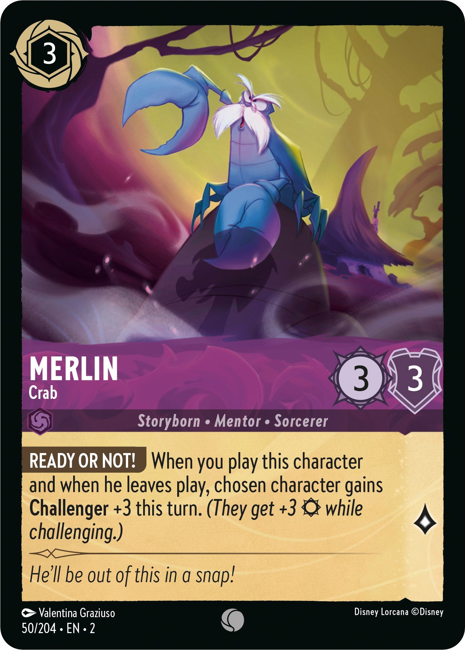 Merlin - Crab (50/204) [Rise of the Floodborn] | Black Swamp Games