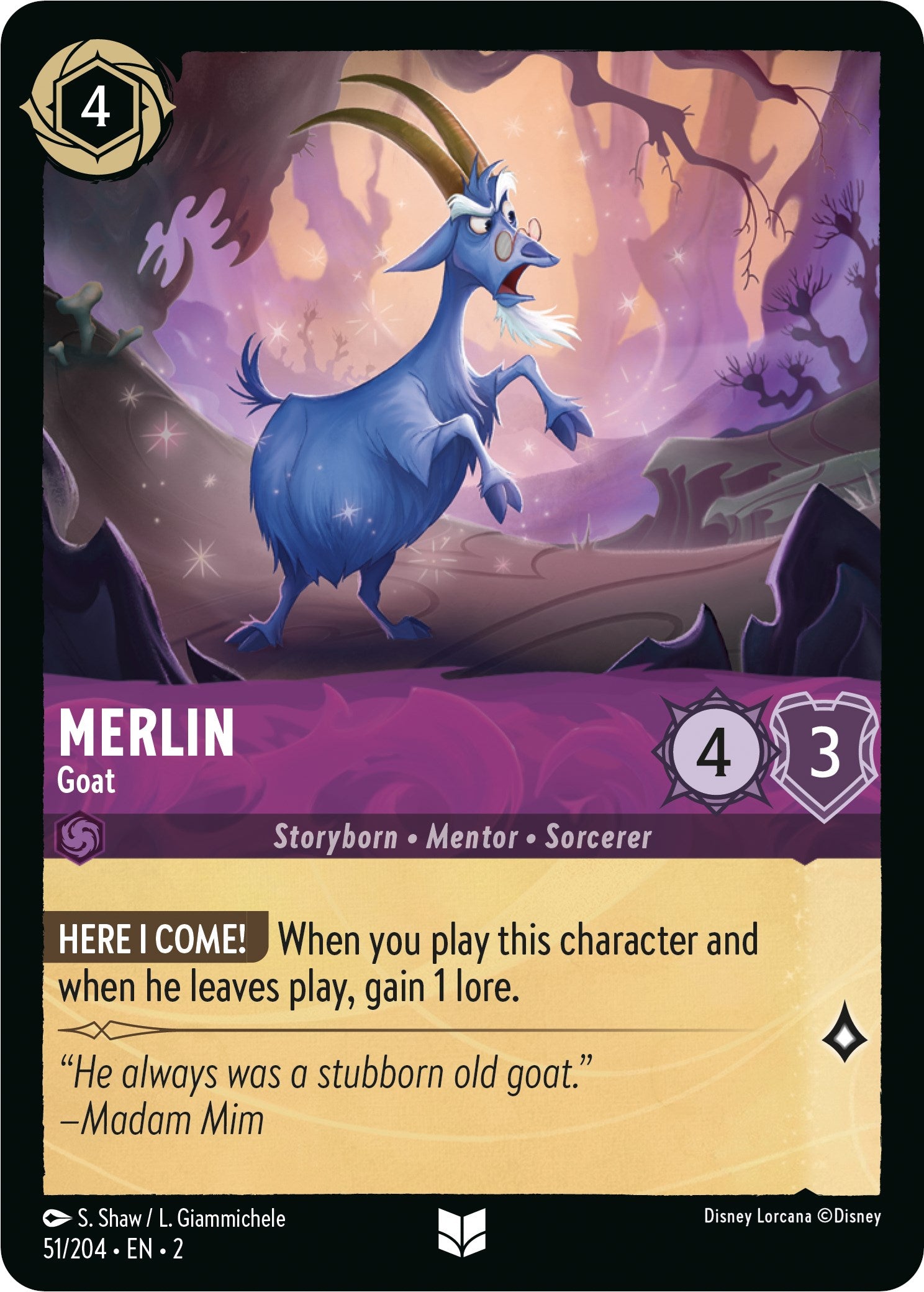 Merlin - Goat (51/204) [Rise of the Floodborn] | Black Swamp Games