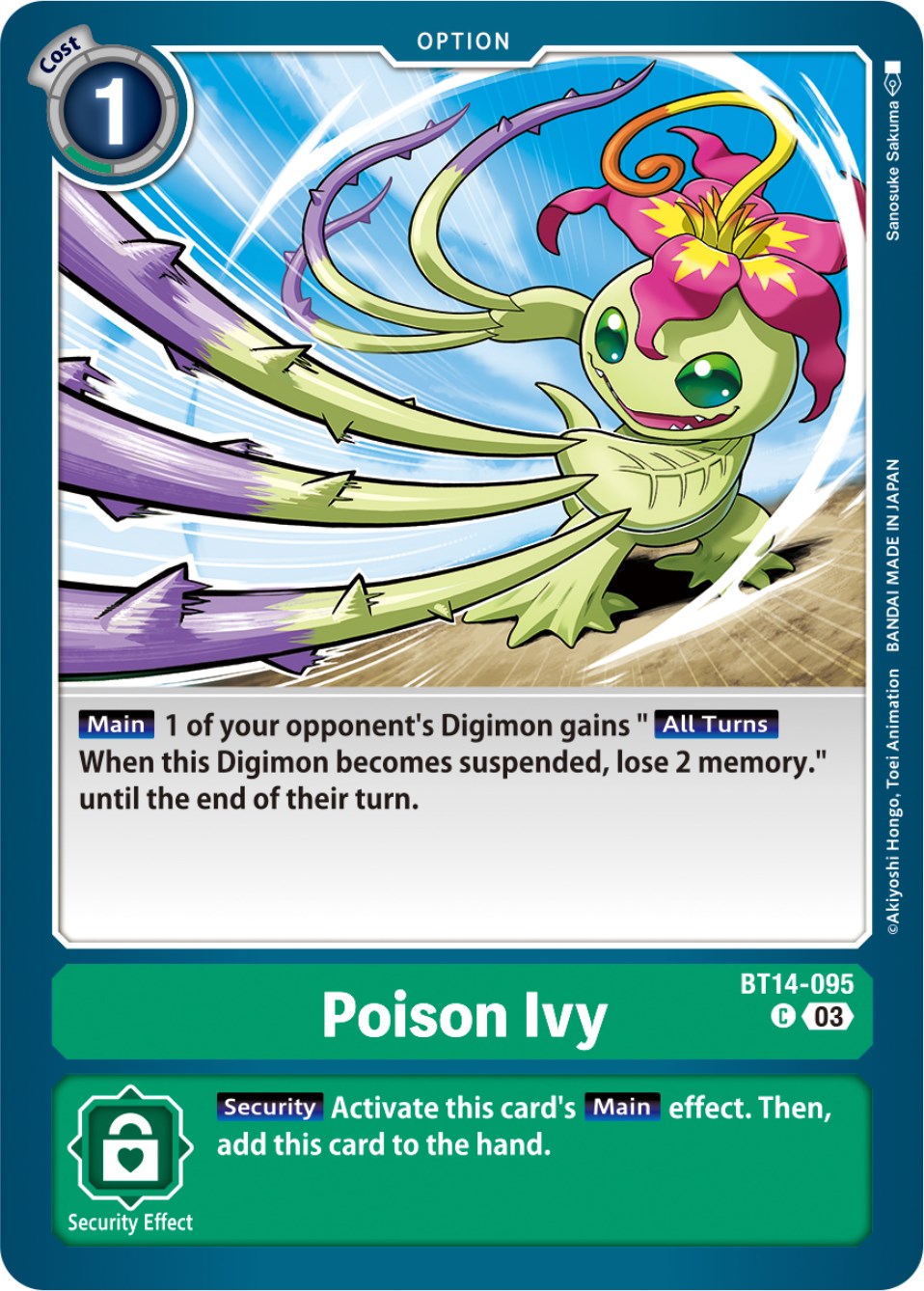 Poison Ivy [BT14-095] [Blast Ace] | Black Swamp Games