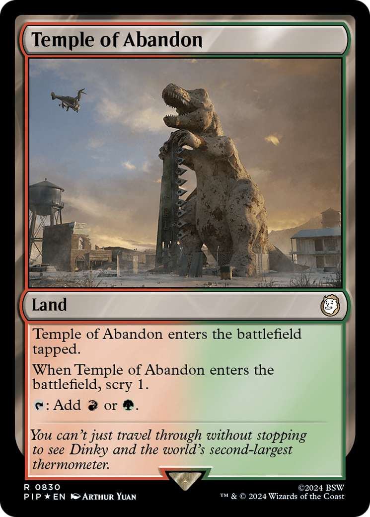Temple of Abandon (Surge Foil) [Fallout] | Black Swamp Games