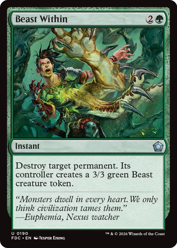 Beast Within [Foundations Commander] | Black Swamp Games