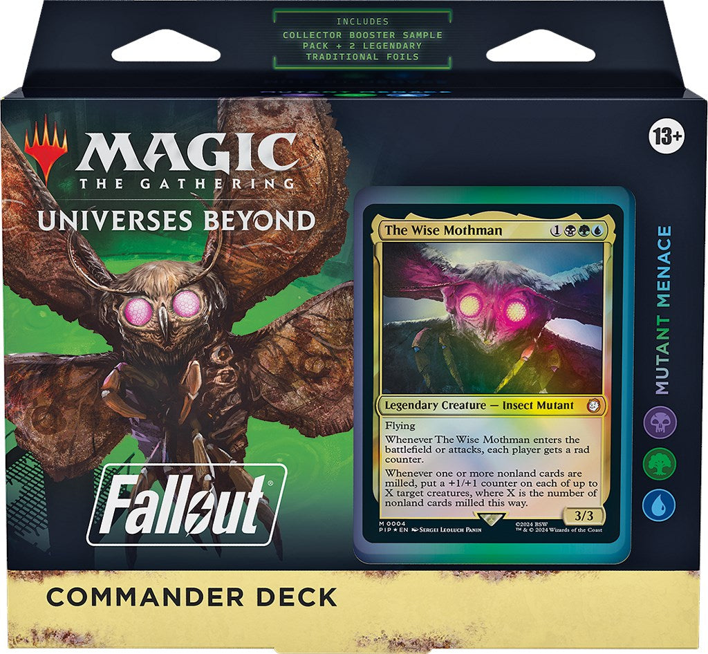 Fallout: Out of the Vault - Mutant Menace Commander Deck | Black Swamp Games