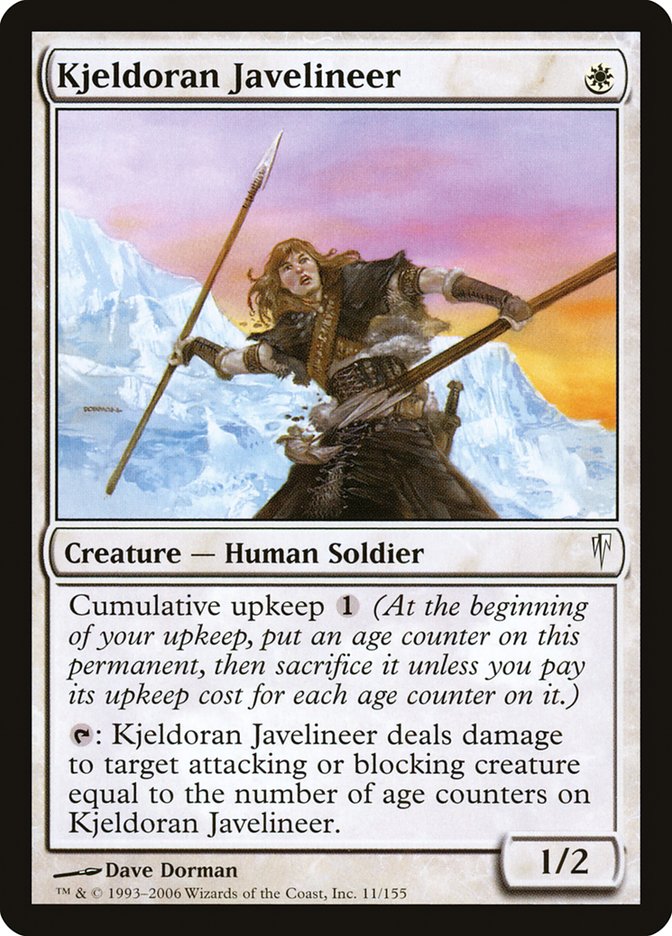 Kjeldoran Javelineer [Coldsnap] | Black Swamp Games
