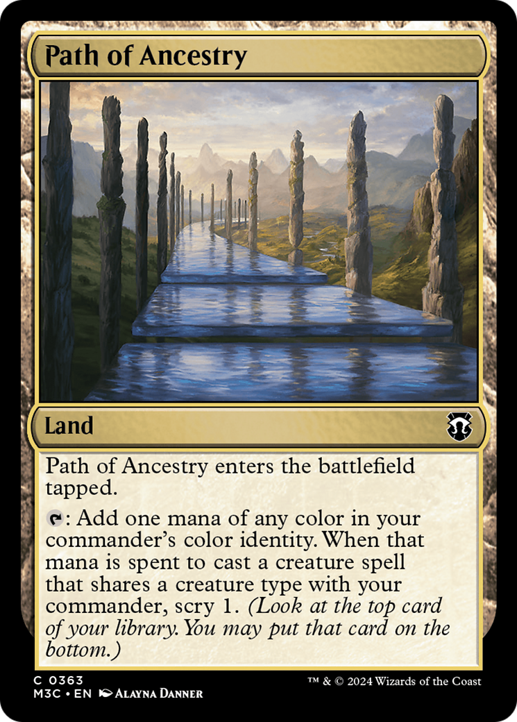 Path of Ancestry (Ripple Foil) [Modern Horizons 3 Commander] | Black Swamp Games