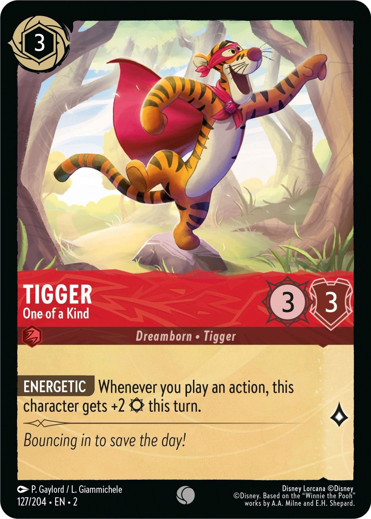 Tigger - One of a Kind (127/204) [Rise of the Floodborn] | Black Swamp Games