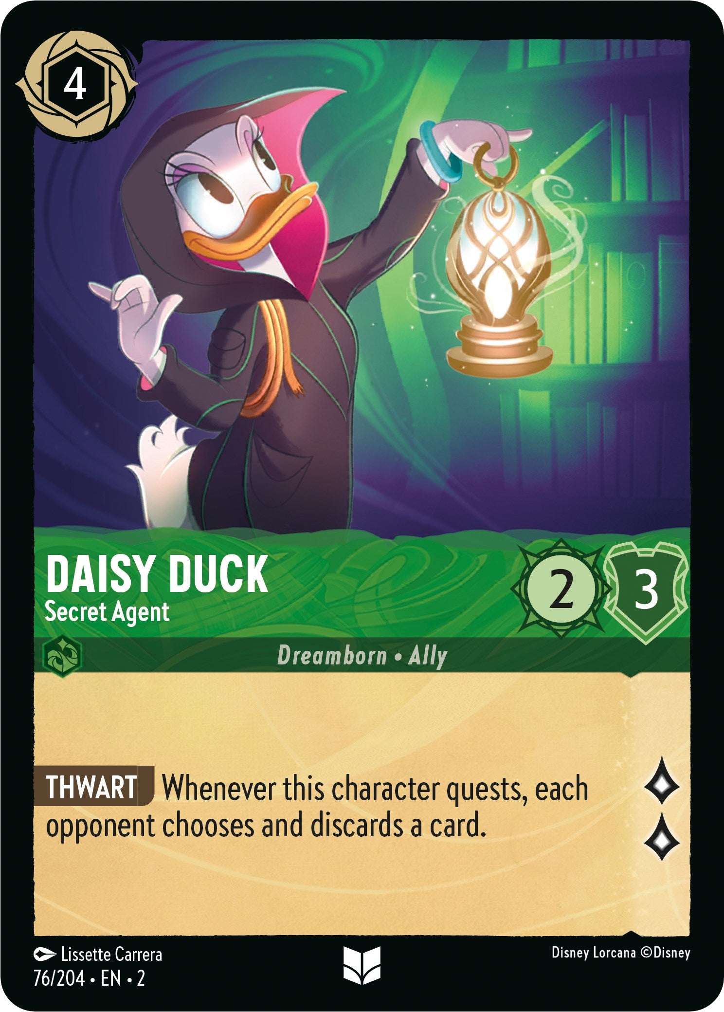 Daisy Duck - Secret Agent (76/204) [Rise of the Floodborn] | Black Swamp Games
