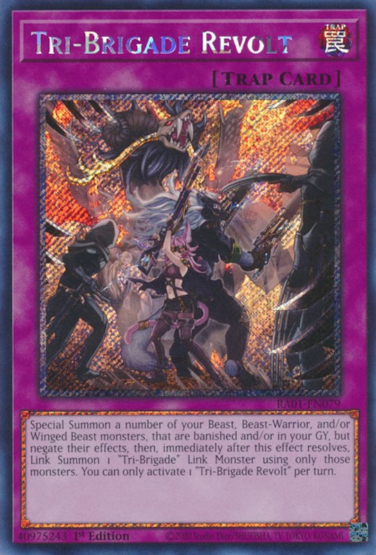 Tri-Brigade Revolt [RA01-EN079] Platinum Secret Rare | Black Swamp Games