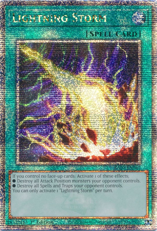 Lightning Storm [RA01-EN061] Quarter Century Secret Rare | Black Swamp Games