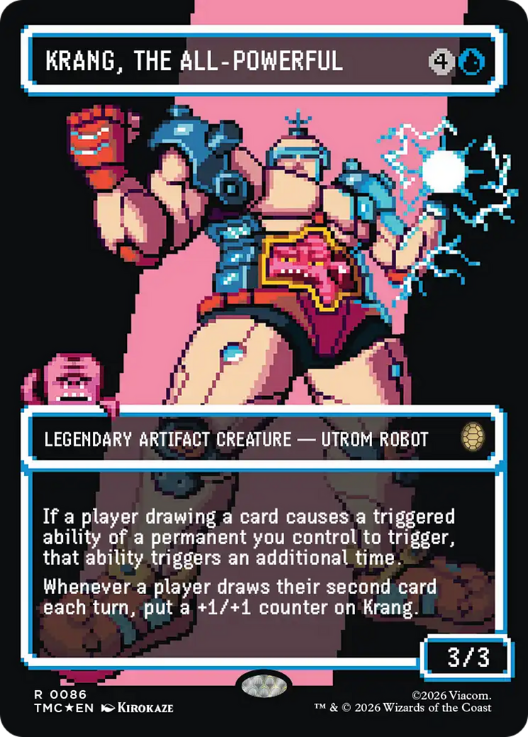 Krang, the All-Powerful (Borderless) (Surge Foil) [Teenage Mutant Ninja Turtles Commander] | Black Swamp Games