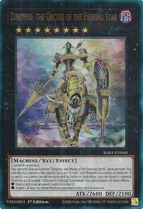 Dingirsu, the Orcust of the Evening Star [RA01-EN040] Prismatic Ultimate Rare | Black Swamp Games