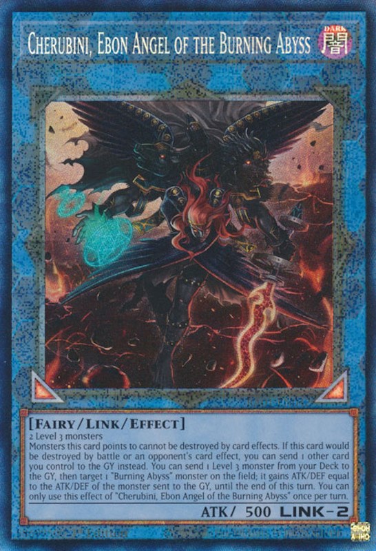 Cherubini, Ebon Angel of the Burning Abyss [RA01-EN042] Prismatic Collector's Rare | Black Swamp Games