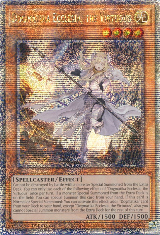 Dogmatika Ecclesia, the Virtuous [RA01-EN020] Quarter Century Secret Rare | Black Swamp Games