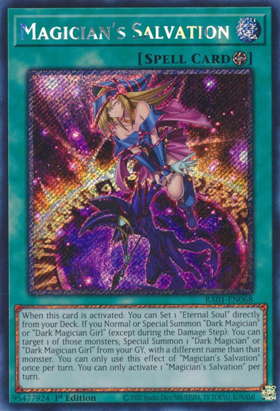 Magician's Salvation [RA01-EN068] Platinum Secret Rare | Black Swamp Games