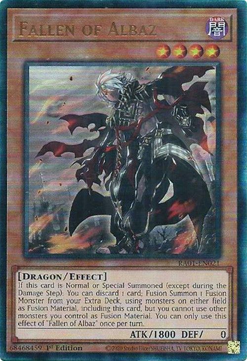 Fallen of Albaz [RA01-EN021] Prismatic Ultimate Rare | Black Swamp Games