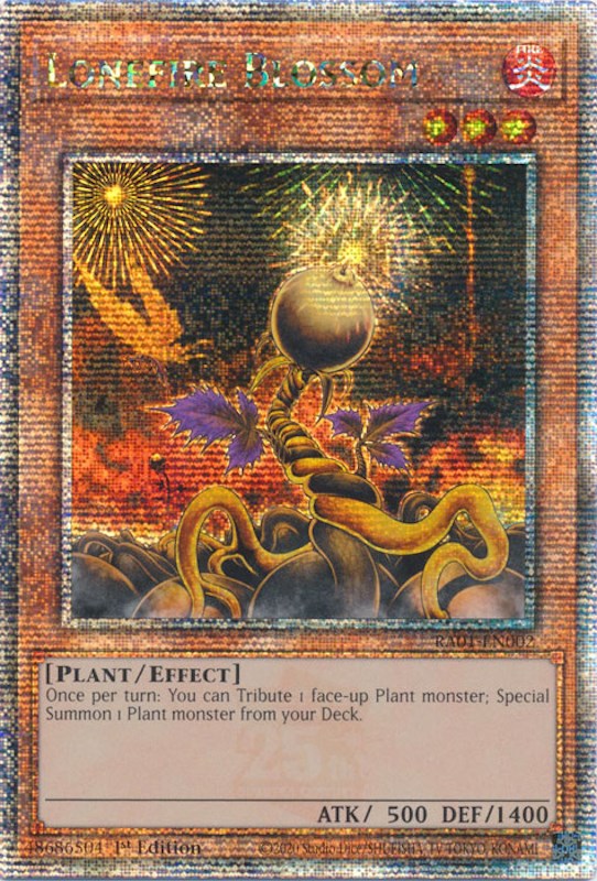 Lonefire Blossom [RA01-EN002] Quarter Century Secret Rare | Black Swamp Games