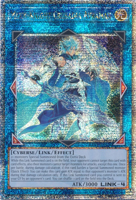 Mekk-Knight Crusadia Avramax [RA01-EN044] Quarter Century Secret Rare | Black Swamp Games