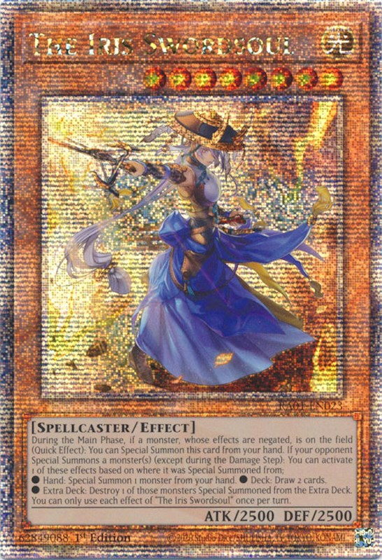 The Iris Swordsoul [RA01-EN023] Quarter Century Secret Rare | Black Swamp Games