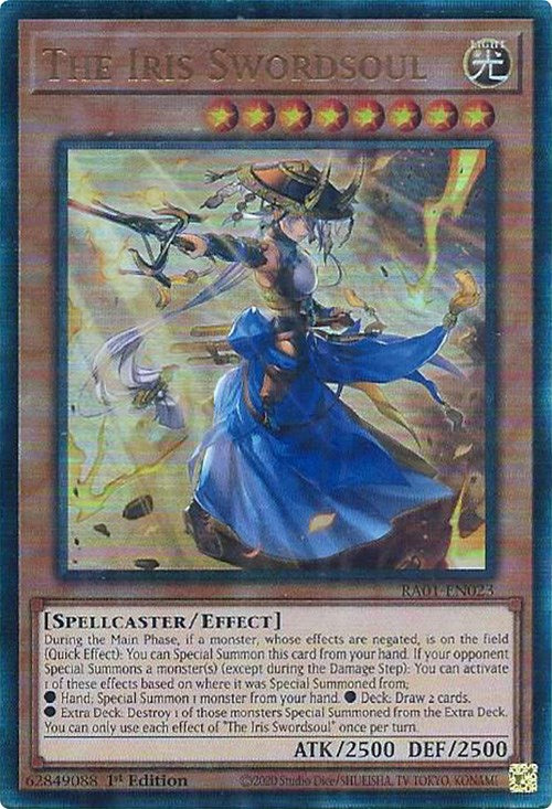 The Iris Swordsoul [RA01-EN023] Prismatic Ultimate Rare | Black Swamp Games