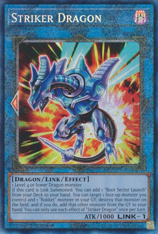 Striker Dragon [RA01-EN046] Prismatic Collector's Rare | Black Swamp Games