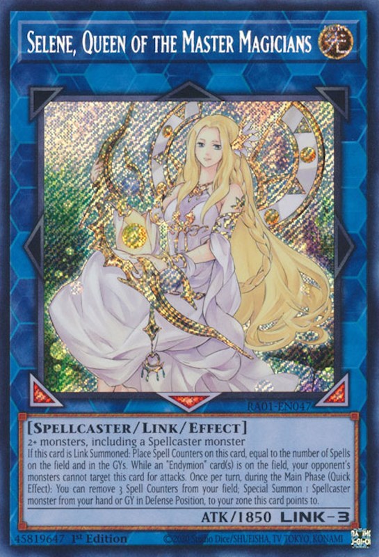 Selene, Queen of the Master Magicians [RA01-EN047] Secret Rare | Black Swamp Games