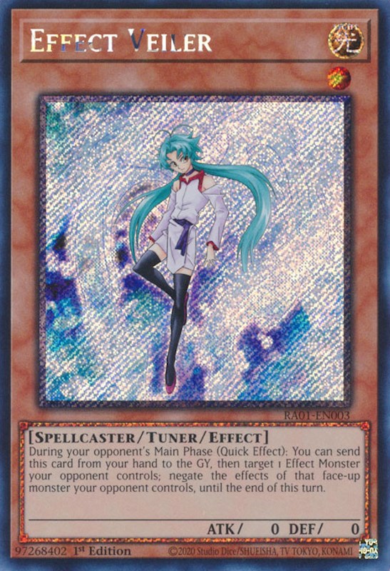 Effect Veiler [RA01-EN003] Platinum Secret Rare | Black Swamp Games