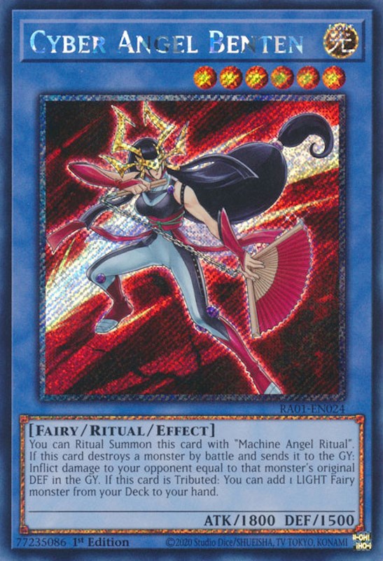 Cyber Angel Benten [RA01-EN024] Platinum Secret Rare | Black Swamp Games