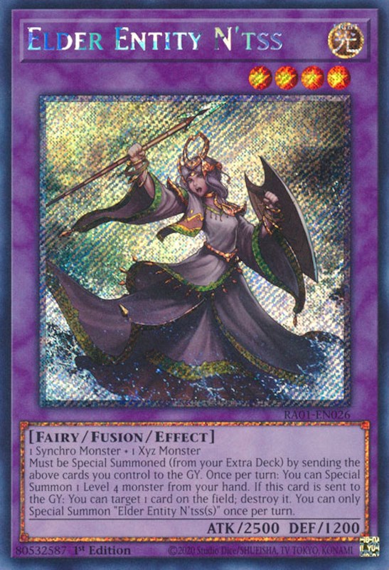 Elder Entity N'tss [RA01-EN026] Platinum Secret Rare | Black Swamp Games