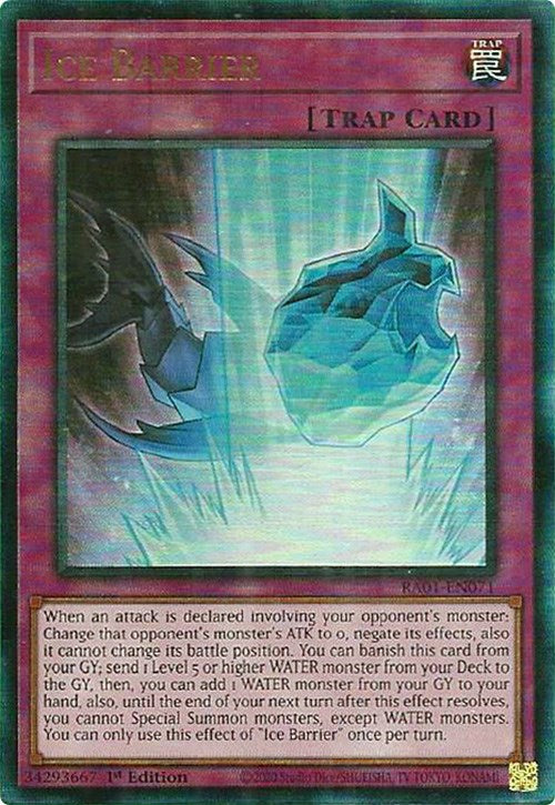 Ice Barrier [RA01-EN071] Prismatic Ultimate Rare | Black Swamp Games