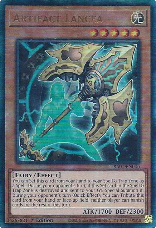 Artifact Lancea [RA01-EN006] Prismatic Ultimate Rare | Black Swamp Games