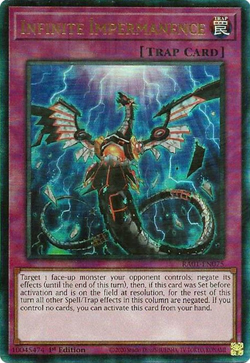 Infinite Impermanence [RA01-EN075] Prismatic Ultimate Rare | Black Swamp Games