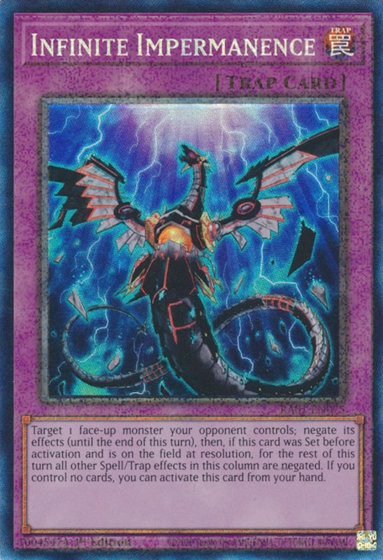 Infinite Impermanence [RA01-EN075] Prismatic Collector's Rare | Black Swamp Games