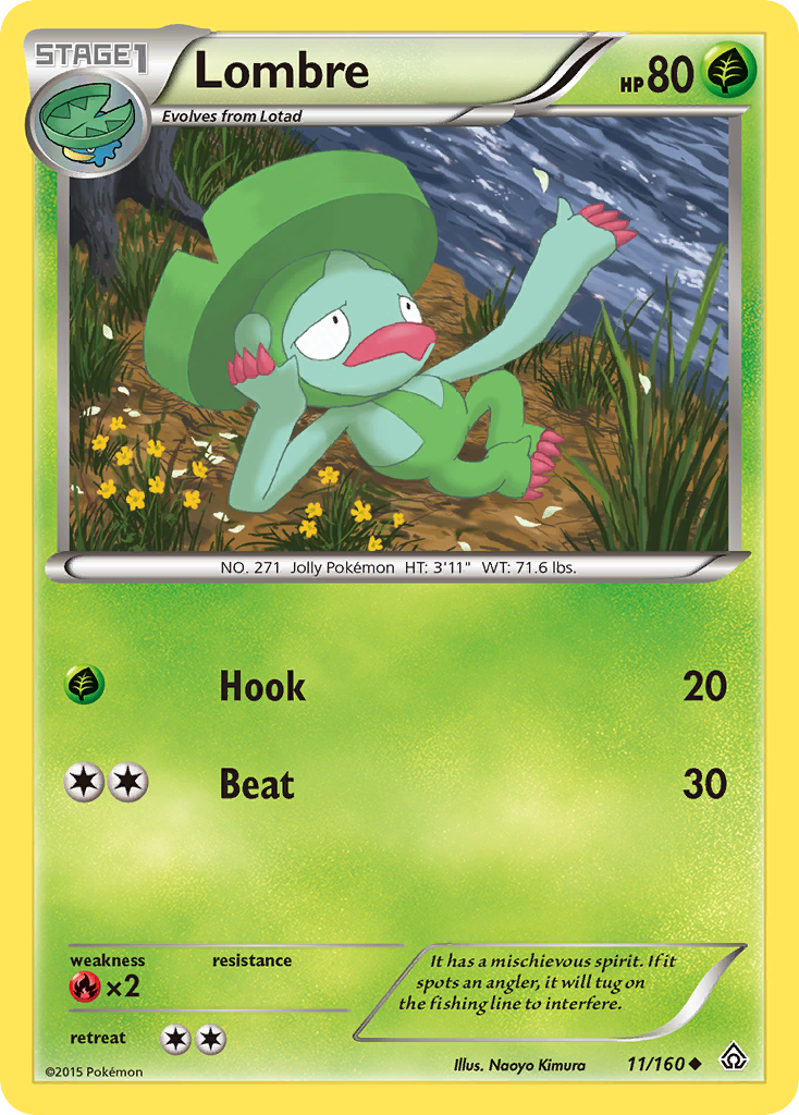 Lombre (11/160) [XY: Primal Clash] | Black Swamp Games