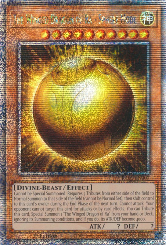 The Winged Dragon of Ra - Sphere Mode [RA01-EN007] Quarter Century Secret Rare | Black Swamp Games