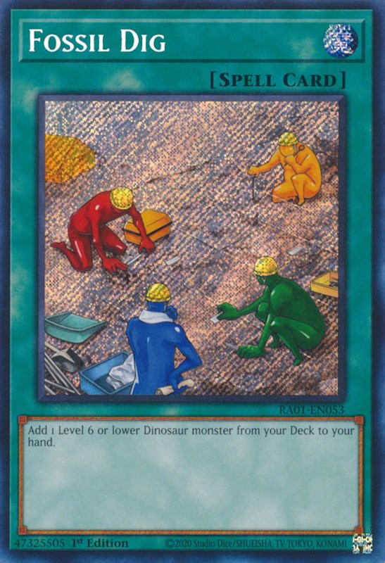 Fossil Dig [RA01-EN053] Secret Rare | Black Swamp Games