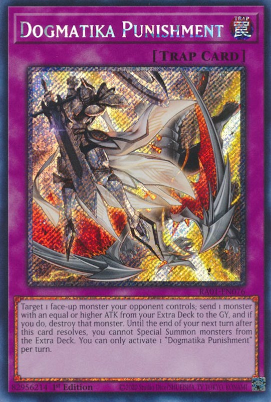 Dogmatika Punishment [RA01-EN076] Platinum Secret Rare | Black Swamp Games